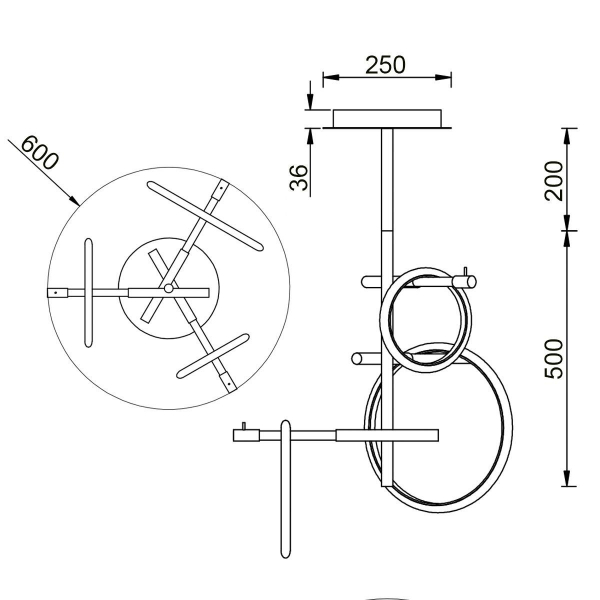Потолочный светильник Vele Luce Bellezza VL7262L03 Потолочный светильник Vele Luce Bellezza VL7262L03