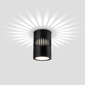 Потолочный светодиодный светильник Elektrostandard DLS026 7W 4200К черный a052837