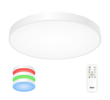 Потолочный светодиодный светильник с пультом ДУ Citilux Купер RGB Белый CL724105G0