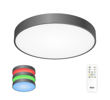 Потолочный светодиодный светильник с пультом ДУ Citilux Купер RGB Черный CL72495G1