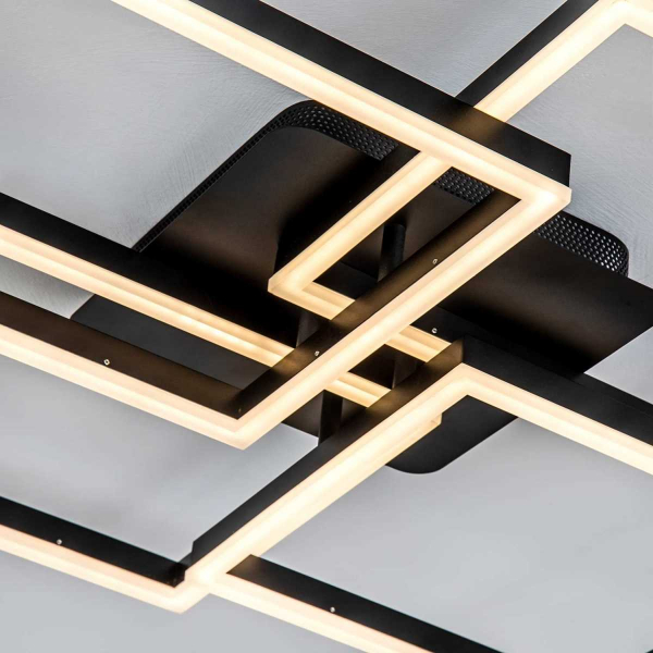 Потолочный cветильник LED4U L11050-4 BK Потолочный cветильник LED4U L11050-4 BK