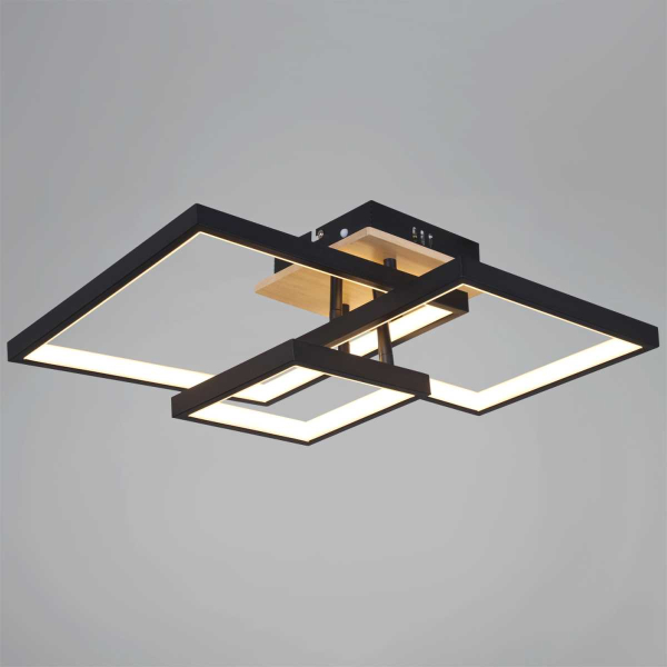 Потолочный светильник Reluce 98560-0.3-03 BK+WOOD