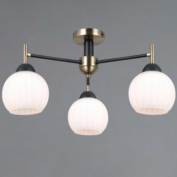 Светильник потолочный Illumico IL0579-3CSQ-25 BK AB TRENTO Светильник потолочный Illumico IL0579-3CSQ-25 BK AB TRENTO