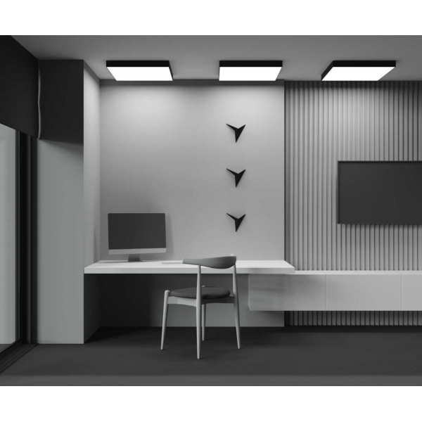Потолочный светодиодный светильник Maytoni Zon C032CL-90W3K-SQ-B Потолочный светодиодный светильник Maytoni Zon C032CL-90W3K-SQ-B