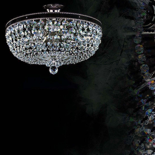 Потолочный светильник Artglass Gerta Dia 450 Nickel CE Потолочный светильник Artglass Gerta Dia 450 Nickel CE