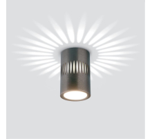 Потолочный светодиодный светильник Elektrostandard DLS026 7W 4200К графит a053601