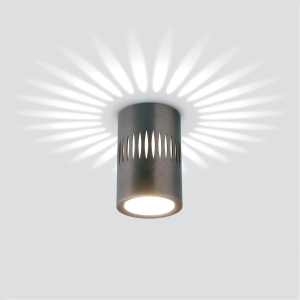 Потолочный светодиодный светильник Elektrostandard DLS026 7W 4200К графит a053601