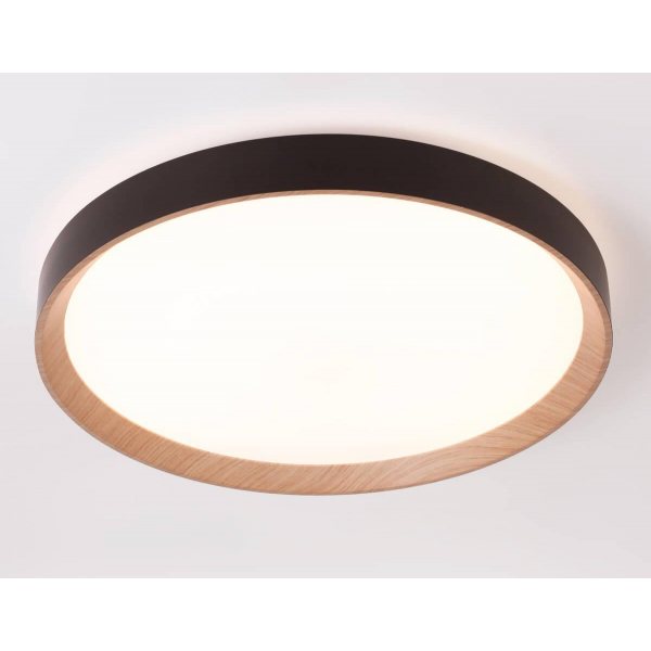 Потолочный светодиодный светильник Ambrella light черный/светлое дерево FZ1326 Потолочный светодиодный светильник Ambrella light черный/светлое дерево FZ1326