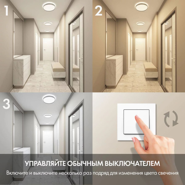 Потолочный светодиодный светильник Denkirs DK6510-WH/1 Потолочный светодиодный светильник Denkirs DK6510-WH/1