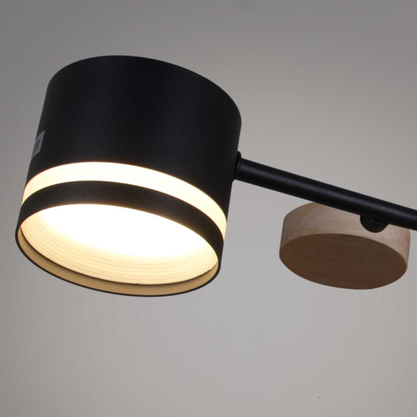 Люстра Reluce 68730-0.3-06 GX53 BK+WOOD