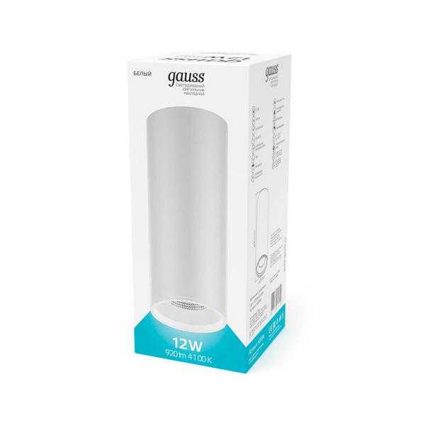 Потолочный светодиодный светильник Gauss Overhead HD013 Потолочный светодиодный светильник Gauss Overhead HD013