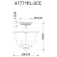Потолочный светильник Arte Lamp Bell A7771PL-3CC