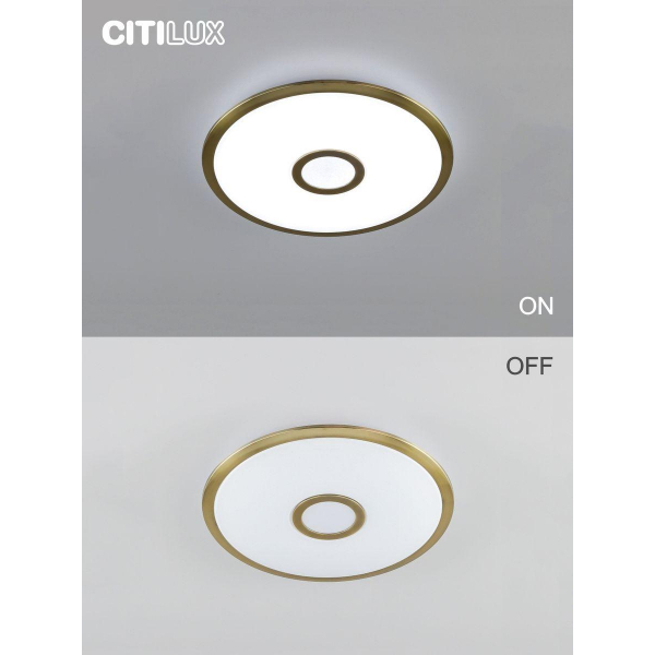 Потолочный светодиодный светильник Citilux Старлайт Смарт CL703A43G Потолочный светодиодный светильник Citilux Старлайт Смарт CL703A43G