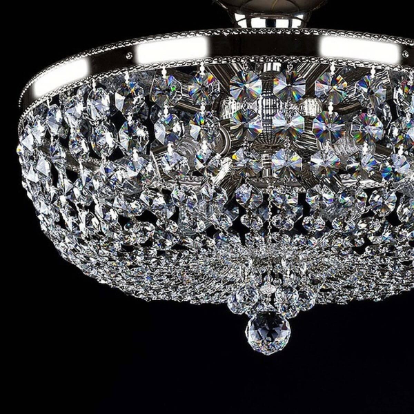 Потолочный светильник Artglass Gerta Dia 450 Nickel CE Потолочный светильник Artglass Gerta Dia 450 Nickel CE