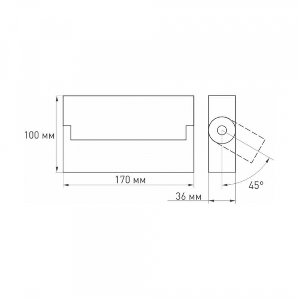 Потолочный светодиодный светильник Arlight SP-Loft-Surface-S170-10W Warm3000 025656 Потолочный светодиодный светильник Arlight SP-Loft-Surface-S170-10W Warm3000 025656