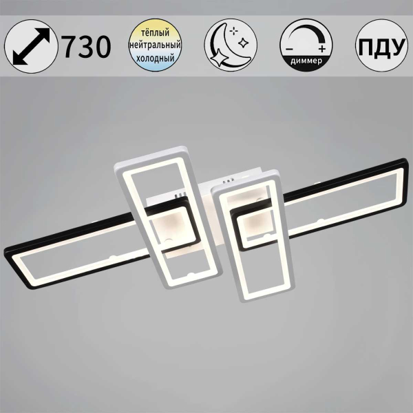 Потолочный светильник Reluce 03629-0.3-04A WH+BK