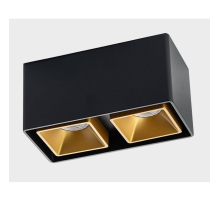 Потолочный светильник Italline FASHION FX2 black + FASHION FXR gold - 2шт.