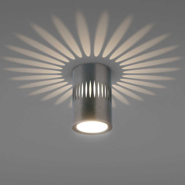 Потолочный светодиодный светильник Elektrostandard DLS026 7W 4200К графит a053601