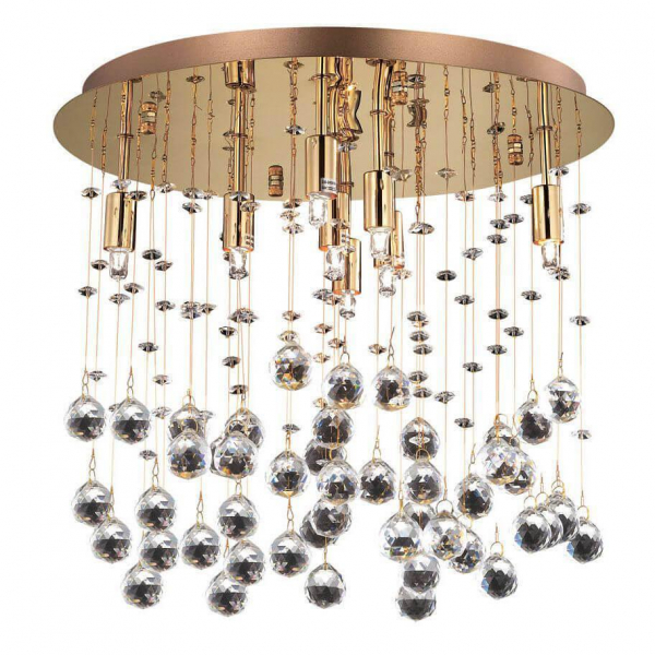 Потолочный светильник Ideal Lux Moonlight PL8 Oro 080932 Потолочный светильник Ideal Lux Moonlight PL8 Oro 080932