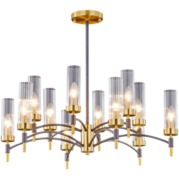 Потолочный светильник ILLUMICO IL5177-6+6PLS-29 BRASS TUBO Потолочный светильник ILLUMICO IL5177-6+6PLS-29 BRASS TUBO
