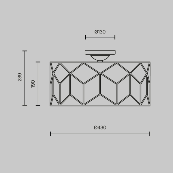 Потолочный светильник Maytoni Messina H223-PL-03-G