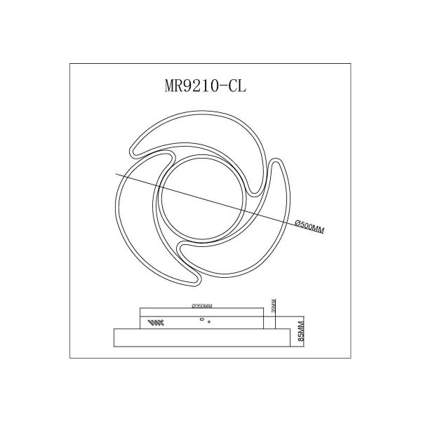 Потолочный светодиодный светильник MyFar Ceiling Lysithea MR9210-CL Потолочный светодиодный светильник MyFar Ceiling Lysithea MR9210-CL