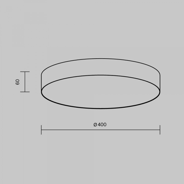 Потолочный светодиодный светильник Maytoni Technical Zon C032CL-45W4K-RD-W Потолочный светодиодный светильник Maytoni Technical Zon C032CL-45W4K-RD-W