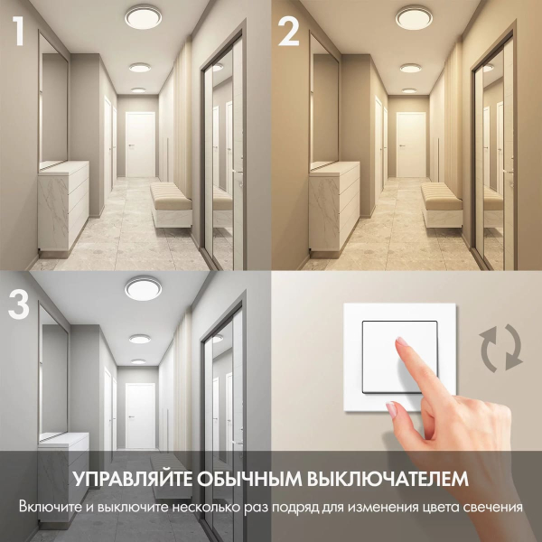 Потолочный светодиодный светильник Denkirs DK6515-WH/1