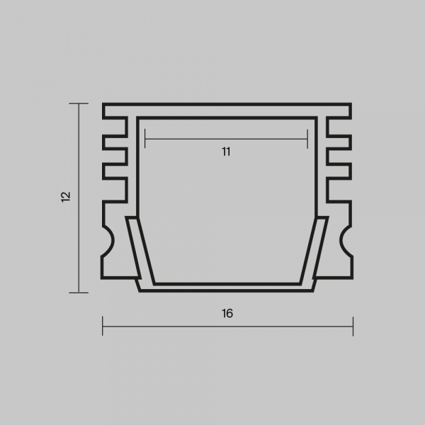 Алюминиевый профиль Maytoni Led Strip 631006 Алюминиевый профиль Maytoni Led Strip 631006