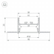 Профиль Arlight SL-LINIA45-FANTOM-2000 ANOD 027160