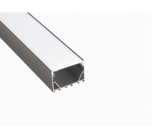 Профиль накладной LEDS POWER СПН5035 алюм. черный с призм.рассеивателем 2м 008523