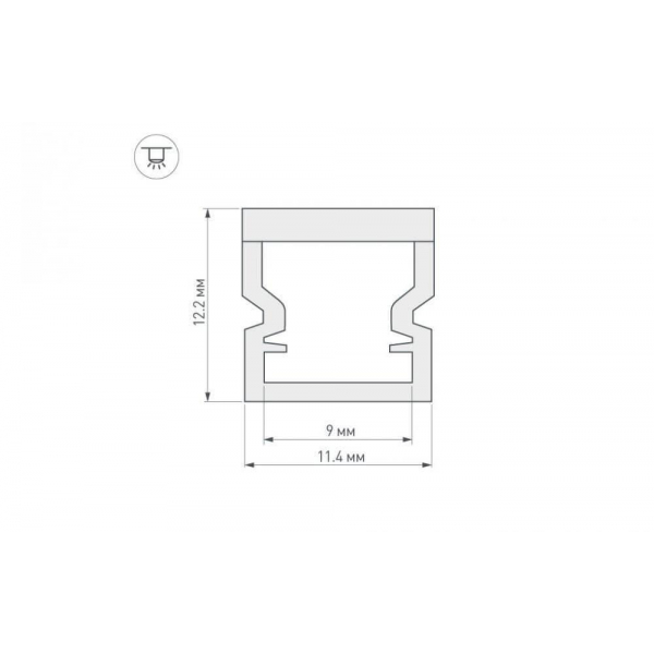Профиль Arlight WPH-LINE-1212-2000 OPAL 023302 Профиль Arlight WPH-LINE-1212-2000 OPAL 023302