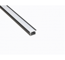 Профиль врезной LEDS POWER СПВ17-2412 алюм. черный с призм.рассеивателем 2м 008462