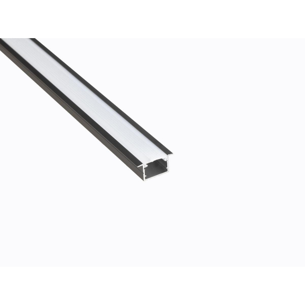 Профиль врезной LEDS POWER СПВ17-2412 алюм. черный с призм.рассеивателем 2м 008462 Профиль врезной LEDS POWER СПВ17-2412 алюм. черный с призм.рассеивателем 2м 008462
