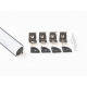 Профиль угловой LEDS POWER СПУ1616 алюм. черный с призм.рассеивателем 2м 008226
