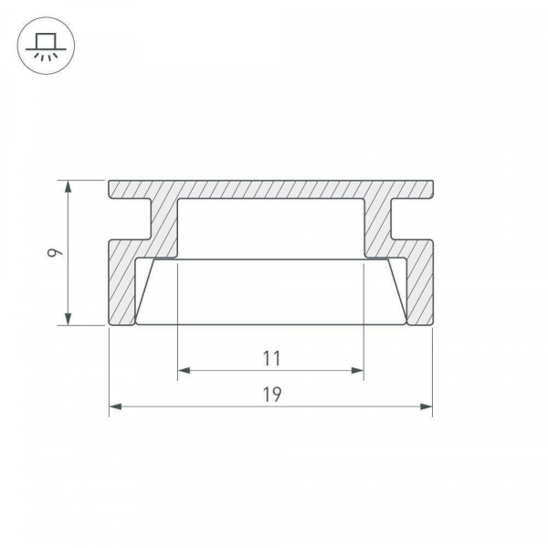Профиль Arlight HR-2000 ANOD 019190 Профиль Arlight HR-2000 ANOD 019190