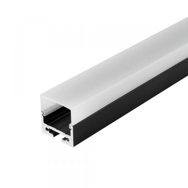 Профиль с рассеивателем Arlight SL-LINE-2011M-2500 BLACK+OPAL SQUARE 027993 Профиль с рассеивателем Arlight SL-LINE-2011M-2500 BLACK+OPAL SQUARE 027993
