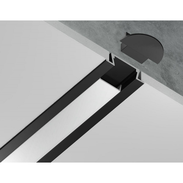 Встраиваемый профиль с рассеивателем Ambrella Illumination GP1001BK Встраиваемый профиль с рассеивателем Ambrella Illumination GP1001BK