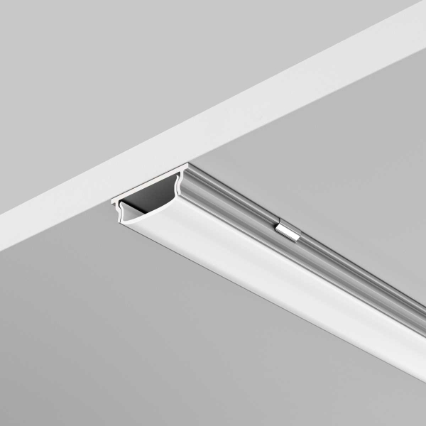 Алюминиевый профиль накладной с вертикальным изгибом 18x6 (Серебро, 2 м), ALM-1806-S-2M Maytoni Led Strip 631016