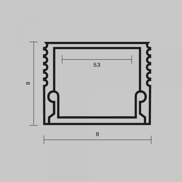 Алюминиевый профиль Maytoni Led Strip 631002 Алюминиевый профиль Maytoni Led Strip 631002