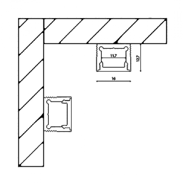 Профиль DesignLed LS.1613-W 003120 Профиль DesignLed LS.1613-W 003120