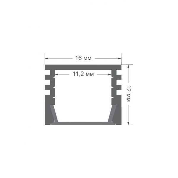 Профиль с рассеивателем Apeyron GM-08-10-BL Профиль с рассеивателем Apeyron GM-08-10-BL