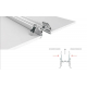 Профиль с рассеивателем Arlight S2-LINIA94-F-2500 ANOD+OPAL 021178