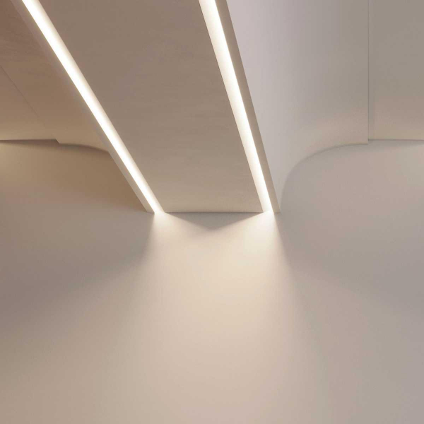 Встраиваемый профиль Arlight Fantom-W45-Bevel-2000 White 039949 Встраиваемый профиль Arlight Fantom-W45-Bevel-2000 White 039949