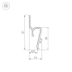 Профиль для натяжного потолка Arlight Stretch-Shadow-Tech-2000 Black 039509