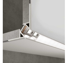 Профиль встраиваемый угловой алюминиевый с рассеивателем Elektrostandard внешний угол LL-2-ALP015 a053635