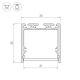 Профиль с экраном Arlight SL-LINE-3535-2500 WHITE+OPAL 036302