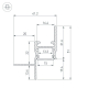 Профиль встраиваемый Arlight Сeil-S14-Shadow-T-3000 Black 045555