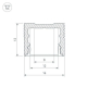 Профиль Arlight SL-Slim-H13M-2000 Black 032997
