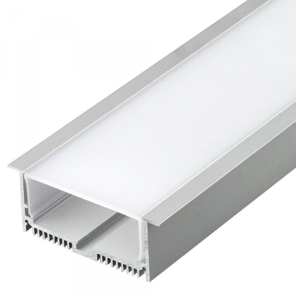 Профиль с рассеивателем Arlight SL-LINIA88-F-2500 ANOD+OPAL 020471 Профиль с рассеивателем Arlight SL-LINIA88-F-2500 ANOD+OPAL 020471